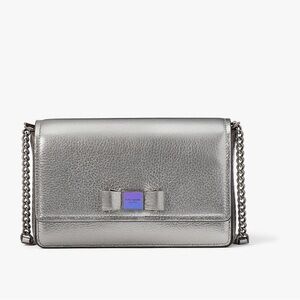 Kate Spade New York Morgan Bow Embellished Metallic Flap Chain Wallet